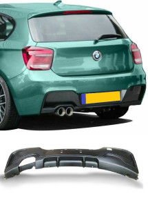 Diffuser | geschikt voor BMW | 1-serie 2011-2015 5d hat. F20 & 2012-2015 3d hat. F21 | M-Performance Look | uitlaat dl