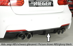 Rieger diffuser | BMW 3-Serie F30 / F31 (335i / 340i) M-pakket 2012- | dubbel sierstuk L/R | Carbon-look