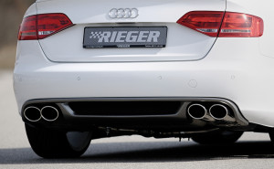 Rieger diffuser | A4 (B8/B81): 11.07-12.11 (tot Facelift) - Lim., Avant | stuk carbonlook abs | Rieger Tuning