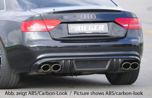 Rieger diffuser | A5 (B8/B81): 06.07-07.11 (tot Facelift) - Coupé, CabrioA5 S5 (B8/B81): 06.07-07.11 (tot Facelift) - Coupé, Cabrio | ddo | abs | glanzend zwart | Rieger Tuning