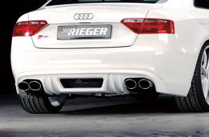 Rieger achteraanzetstuk | A5 (B8/B81): 06.07-07.11 (tot Facelift) - Sportback A5 S5 (B8/B81): 06.07-07.11 (tot Facelift) - Sportback | stuk ongespoten abs | Rieger Tuning