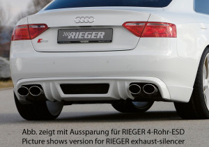 Rieger achteraanzetstuk | A5 (B8/B81): 06.07-07.11 (tot Facelift) - Sportback | stuk ongespoten abs | Rieger Tuning
