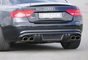Rieger diffuser | A5 (B8/B81): 06.07-07.11 (tot Facelift) - Sportback A5 S5 (B8/B81): 06.07-07.11 (tot Facelift) - Sportback | stuk carbonlook abs | Rieger Tuning