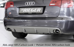 Rieger diffuser | A6 (4F): 04.04-09.08 (tot Facelift) - Avant | stuk ongespoten abs | Rieger Tuning