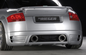 Rieger achteraanzetstuk | TT (8N): 98-03 - Coupé, Roadster | stuk ongespoten abs | Rieger Tuning