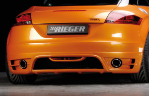 Rieger achteraanzetstuk | TT (8J): 09.06-06.10 (tot Facelift) - Coupé, Roadster | stuk ongespoten abs | Rieger Tuning
