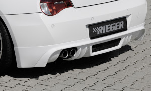 Rieger achteraanzetstuk | Z4 (E85): 01.06-03.09 (vanaf Facelift) - Roadster, Coupé | stuk ongespoten abs | Rieger Tuning
