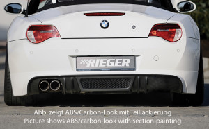 Rieger achteraanzetstuk | Z4 (E85): 01.06-03.09 (vanaf Facelift) - Roadster, Coupé | stuk carbonlook abs | Rieger Tuning