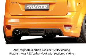 Rieger achteraanzetstuk | Focus 2: 07.04-01.08 (tot Facelift) - 5-drs., 3-drs. | stuk ongespoten abs | Rieger Tuning