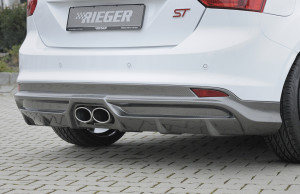 Wolf achteraanzetstuk W1218640 | Focus 3 ST: 08.12-11.14 (tot Facelift) - 5-drs. (Lim.) | stuk carbonlook abs | Rieger Tuning