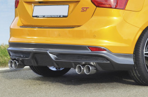 Wolf achteraanzetstuk W1218646 | Focus 3 ST: 08.12-11.14 (tot Facelift) - 5-drs. (Lim.) | stuk carbonlook abs | Rieger Tuning