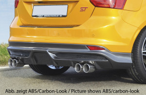 Wolf achteraanzetstuk W1218647 | Focus 3 ST: 08.12-11.14 (tot Facelift) - 5-drs. (Lim.) | stuk ongespoten abs | Rieger Tuning