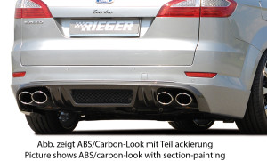 Rieger achteraanzetstuk SG-Design | Mondeo (BA7): 03.07-09.10 (tot Facelift) - Turnier | stuk carbonlook abs | Rieger Tuning