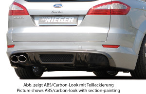 Rieger achteraanzetstuk SG-Design | Mondeo (BA7): 03.07-09.10 (tot Facelift) - Turnier | stuk carbonlook abs | Rieger Tuning