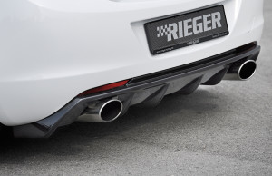 Rieger diffuser | Astra J: 11.08-09.12 (tot Facelift) - 5-drs., Hatchback | stuk carbonlook abs | Rieger Tuning