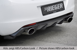 Rieger diffuser | Astra J: 11.08-09.12 (tot Facelift) - 5-drs., Hatchback | stuk ongespoten abs | Rieger Tuning