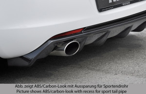 Rieger diffuser | Astra J: 11.08-09.12 (tot Facelift) - 5-drs., Hatchback | stuk ongespoten abs | Rieger Tuning