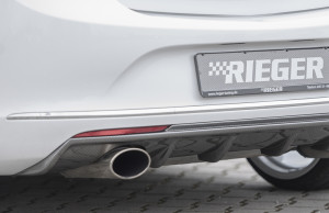 Rieger diffuser | Astra J: 10.12- (vanaf Facelift) - 5-drs., Hatchback | stuk carbonlook abs | Rieger Tuning