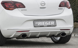 Rieger diffuser | Astra J: 10.12- (vanaf Facelift) - 5-drs., Hatchback | stuk ongespoten abs | Rieger Tuning
