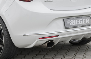 Rieger diffuser | Astra J: 10.12- (vanaf Facelift) - 5-drs., Hatchback | stuk ongespoten abs | Rieger Tuning