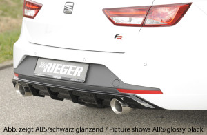 Rieger diffuser | Leon FR (5F): 01.13-12.16 (tot Facelift) - 5-drs. (ST/Combi) | stuk ongespoten abs | Rieger Tuning