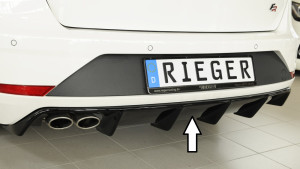 Rieger diffuser | Leon FR (5F) 2017-2020 (vanaf Facelift) - 5-drs. (ST/Combi) | stuk glanzend abs | Rieger Tuning