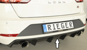 Rieger diffuser | Leon FR (5F) 2017-2020 (vanaf Facelift) - 5-drs. (ST/Combi) | stuk ongespoten abs | Rieger Tuning