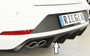 Rieger diffuser | Leon FR (5F) 2017-2020 (vanaf Facelift) - 5-drs. (ST/Combi) | stuk ongespoten abs | Rieger Tuning