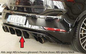 Rieger diffuser | Golf 7 GTI: 2017-2020 (vanaf Facelift) - 3-drs., 5-drs. | stuk carbonlook abs | Rieger Tuning
