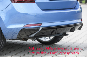 Rieger diffuser | Rapid (NH): 07.12-04.17 (tot Facelift), 05.17- (vanaf Facelift) - Spaceback | stuk carbonlook abs | Rieger Tuning