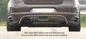 Rieger achteraanzetstuk | Eos (1F): 04.06.-11.10 (tot Facelift) - Cabrio | stuk carbonlook abs | Rieger Tuning