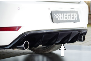 Rieger diffuser | Golf 6: 10.08- - GTI, GTI Cabrio | stuk glanzend abs | Rieger Tuning