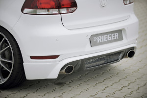 Rieger achteraanzetstuk | Golf 6 GTI - 3-drs., 5-drs., Cabrio    Golf 6 GTD - 3-drs., 5-drs. | stuk carbonlook abs | Rieger Tuning