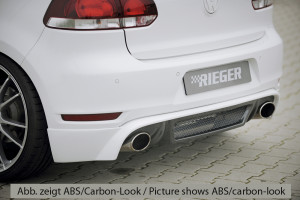 Rieger achteraanzetstuk | Golf 6 GTI - 3-drs., 5-drs., Cabrio    Golf 6 GTD - 3-drs., 5-drs. | stuk ongespoten abs | Rieger Tuning