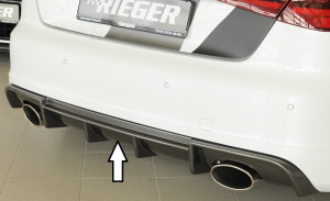 Rieger diffuser | A3 (8V): 07.12-08.16 (tot Facelift) - 3-drs. (Hatchback 8V1), 5-drs. (Sportback 8VA)A3 S3 (8V): 05.13-08.16 (tot Facelift) - 3-drs. (Hatchback 8V1), 5-drs. (Sportback 8VA) | carbon-look | deo | Rieger Tuning