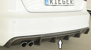 Rieger diffuser | A3 (8V): 07.12-08.16 (tot Facelift) - 3-drs. (Hatchback 8V1), 5-drs. (Sportback 8VA) | carbon-look | dl | Rieger Tuning