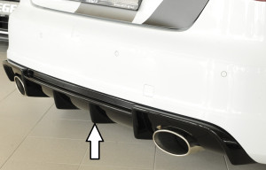 Rieger diffuser | A3 (8V): 07.12-08.16 (tot Facelift) - 3-drs. (Hatchback 8V1), 5-drs. (Sportback 8VA)A3 S3 (8V): 05.13-08.16 (tot Facelift) - 3-drs. (Hatchback 8V1), 5-drs. (Sportback 8VA) | glanzend | deo | Rieger Tuning