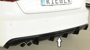 Rieger diffuser | A3 (8V): 07.12-08.16 (tot Facelift) - 3-drs. (Hatchback 8V1), 5-drs. (Sportback 8VA) | glanzend | dl | Rieger Tuning