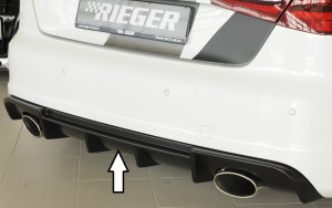 Rieger diffuser | A3 (8V): 07.12-08.16 (tot Facelift) - 3-drs. (Hatchback 8V1), 5-drs. (Sportback 8VA)A3 S3 (8V): 05.13-08.16 (tot Facelift) - 3-drs. (Hatchback 8V1), 5-drs. (Sportback 8VA) | ongespoten | deo | Rieger Tuning