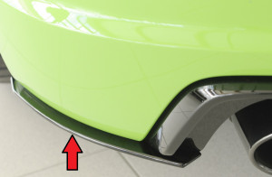 Rieger achterspoilerzwaard | geschikt voor Audi TT-RS (8J-FV/8S) 2016-2018 | l stuk ongespoten abs | Rieger Tuning