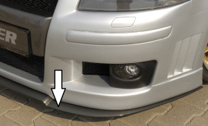 Rieger spoilerzwaard | geschikt voor Audi A3 8P 2003-2005 3D | ABS
