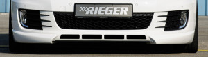Rieger spoilerlip | geschikt voor VW Golf 6 VI GTI / GTD 2008-2012 | met air vents | ABS