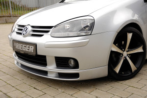 Rieger frontspoiler | Golf 5 - 3-drs., 5-drs. | stuk ongespoten abs | Rieger Tuning
