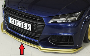 Rieger spoilerzwaard | geschikt voor Audi TT (8J-FV/8S) 2014-2018 (pre-facelift), 2018- (facelift) / TTS (8J-FV/8S) 2014-2018 (pre-facelift) | stuk ongespoten abs | Rieger Tuning