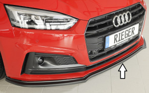Spoilerzwaard | A5 Cabriolet 17- 2d cab. / A5 Coupé 16- 2d cou.  / A5 Sportback 17- 5d hat. | S / S-Line | abs | Rieger Tuning | mat zwart