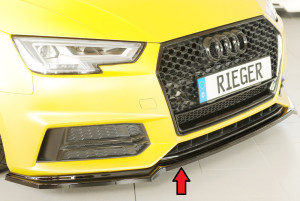 Spoilerzwaard | Audi | A4 15-19 4d sed. / A4 Avant 15-19 5d sta. / S4 16-18 4d sed. / S4 Avant 16-18 5d sta. | S-Line / S4 | ABS | Rieger Tuning | glanzend