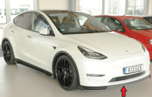Frontspoiler | geschikt voor Tesla | Model Y | pre-facelift | Rieger Tuning | ongespoten