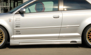 Rieger side skirt | geschikt voor Audi A3 8P 2008-2013 3D / Cabrio | ABS | Rechts