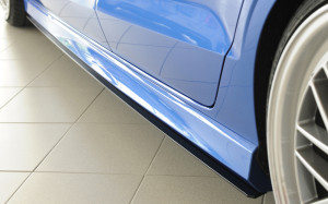 Rieger side skirt aanzetstuk | geschikt voor Audi | A3 12-20 4d sedan / S3 14-20 4d sedan / RS3 16-20 4d sedan | l stuk ongespoten abs | Rieger Tuning