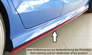 Rieger side skirt aanzetstuk | geschikt voor Audi A3 8V S-Line Cabrio 2013-2016 | l stuk ongespoten abs | Rieger Tuning